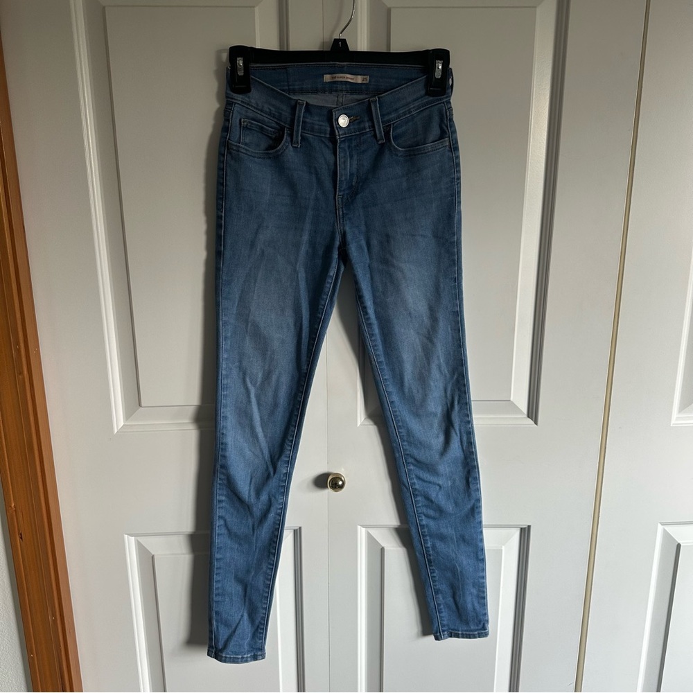 Levi’s Super Skinny 710 Classic Blue Denim Jeans 25